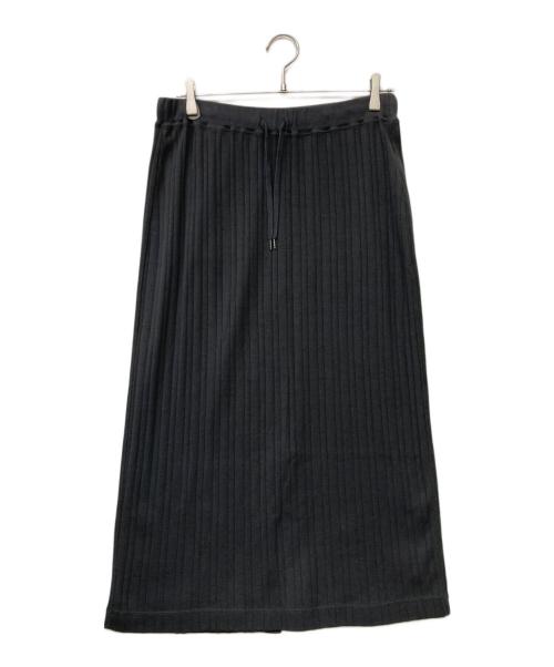 SLOW 23区（スロー23ク）SLOW 23区 (スロー23ク) 24SS スリットリブスカート チャコールグレー サイズ:40の古着・服飾アイテム