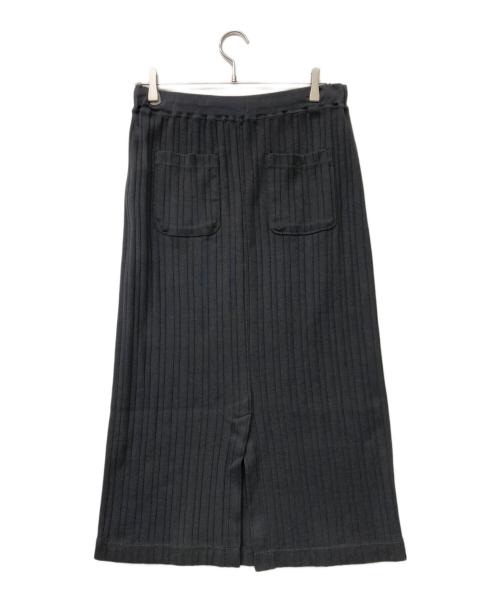 SLOW 23区（スロー23ク）SLOW 23区 (スロー23ク) 24SS スリットリブスカート チャコールグレー サイズ:40の古着・服飾アイテム