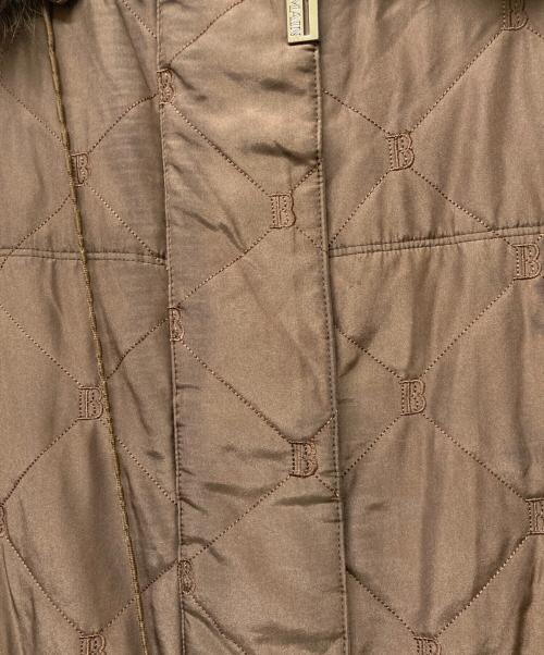 BALMAIN（バルマン）BALMAIN (バルマン) ファー付きダウンコート ブラウン サイズ:SIZE9の古着・服飾アイテム