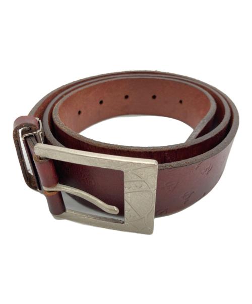 Vivienne Westwood（ヴィヴィアンウエストウッド）Vivienne Westwood (ヴィヴィアンウエストウッド) Orb Leather Monogram Belt(オーブ レザー モノグラム ベルト) ブラウンの古着・服飾アイテム