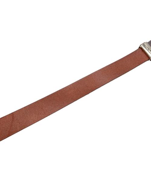 Vivienne Westwood（ヴィヴィアンウエストウッド）Vivienne Westwood (ヴィヴィアンウエストウッド) Orb Leather Monogram Belt(オーブ レザー モノグラム ベルト) ブラウンの古着・服飾アイテム