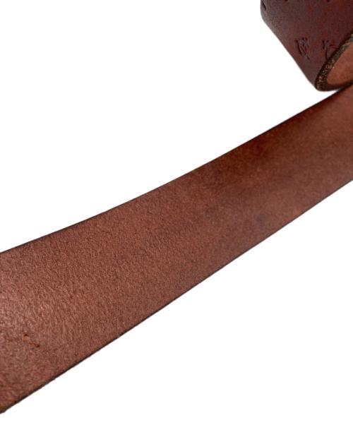 Vivienne Westwood（ヴィヴィアンウエストウッド）Vivienne Westwood (ヴィヴィアンウエストウッド) Orb Leather Monogram Belt(オーブ レザー モノグラム ベルト) ブラウンの古着・服飾アイテム