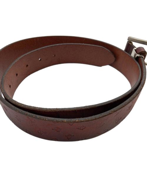 Vivienne Westwood（ヴィヴィアンウエストウッド）Vivienne Westwood (ヴィヴィアンウエストウッド) Orb Leather Monogram Belt(オーブ レザー モノグラム ベルト) ブラウンの古着・服飾アイテム