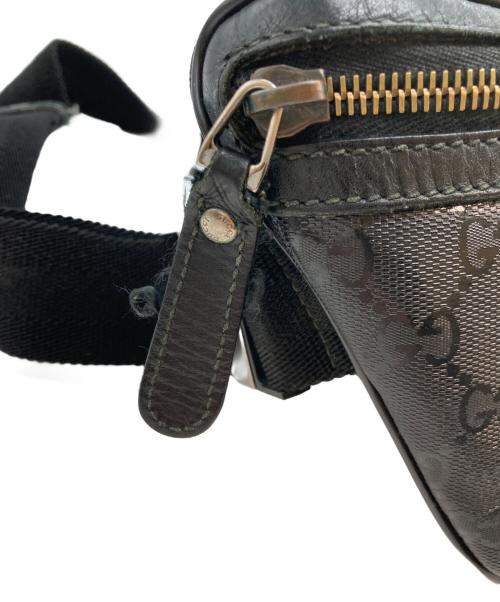 GUCCI（グッチ）GUCCI (グッチ) GGインプリメウエストバッグ ブラックの古着・服飾アイテム