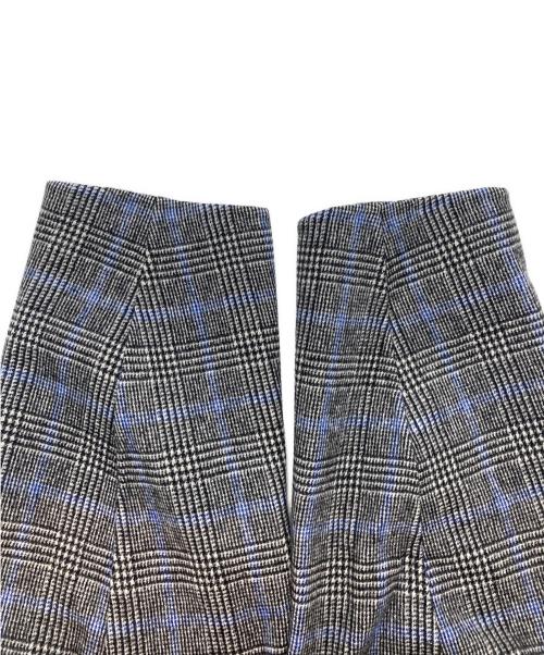 DRAWER（ドゥロワー）DRAWER (ドゥロワー) グレンチェックコート ネイビー サイズ:36の古着・服飾アイテム