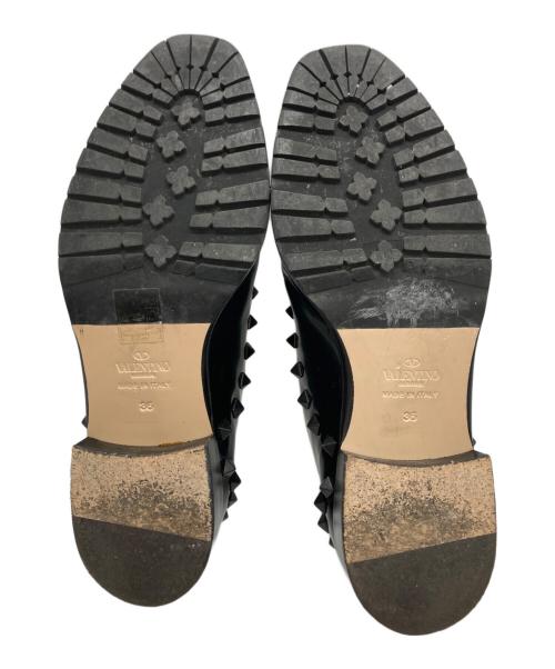 VALENTINO GARAVANI（ヴァレンティノ・ガラヴァーニ）VALENTINO GARAVANI (ヴァレンティノ・ガラヴァーニ) スタッズシューズ ブラック サイズ:36の古着・服飾アイテム