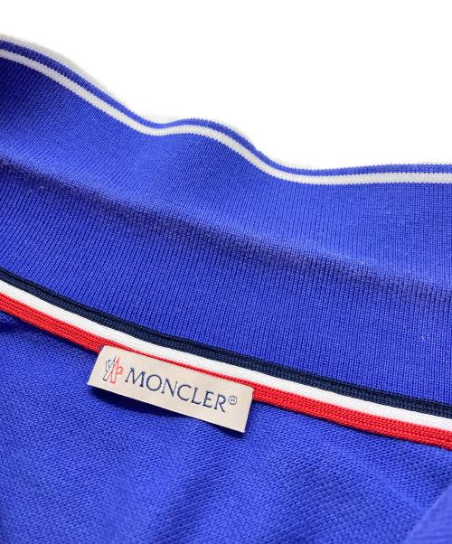 MONCLER（モンクレール）MONCLER (モンクレール) MAGLIA POLO MANICA CORTA（マリア ポロ マニカ コルタ） ブルー サイズ:SIZE Lの古着・服飾アイテム