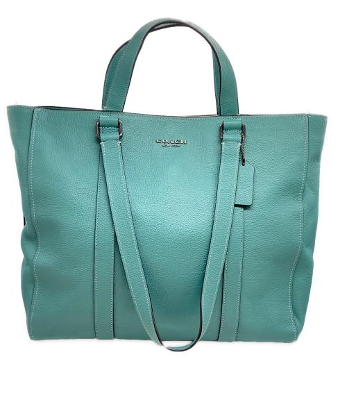COACH（コーチ）COACH (コーチ) ハドソンダブルハンドルトート ブルーの古着・服飾アイテム