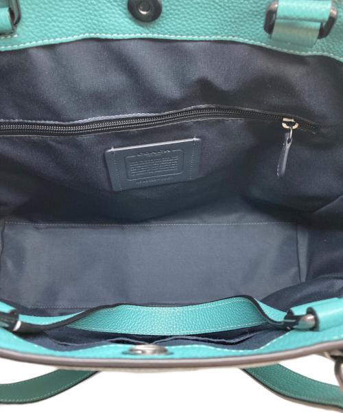 COACH（コーチ）COACH (コーチ) ハドソンダブルハンドルトート ブルーの古着・服飾アイテム