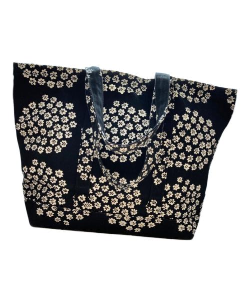 marimekko（マリメッコ）marimekko (マリメッコ) Pukettiトートバッグ(プケッティ トートバッグ) ホワイト×ブラックの古着・服飾アイテム