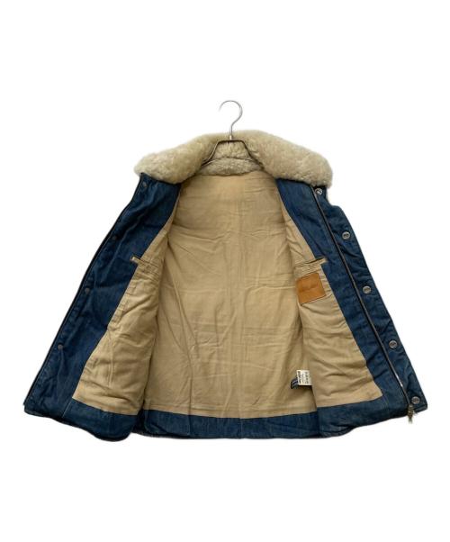 ISAMU KATAYAMA BACKLASH（イサムカタヤマ・バックラッシュ）ISAMU KATAYAMA BACKLASH (イサムカタヤマ・バックラッシュ) 13AW USED加工デニムベスト ベージュ×ブラウン サイズ:Mの古着・服飾アイテム