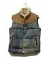ISAMU KATAYAMA BACKLASH（イサムカタヤマ・バックラッシュ）の古着「13AW USED加工デニムベスト」｜ベージュ×ブラウン