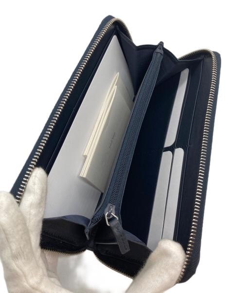 GUCCI（グッチ）GUCCI (グッチ) ラウンドジップウォレット ネイビーの古着・服飾アイテム