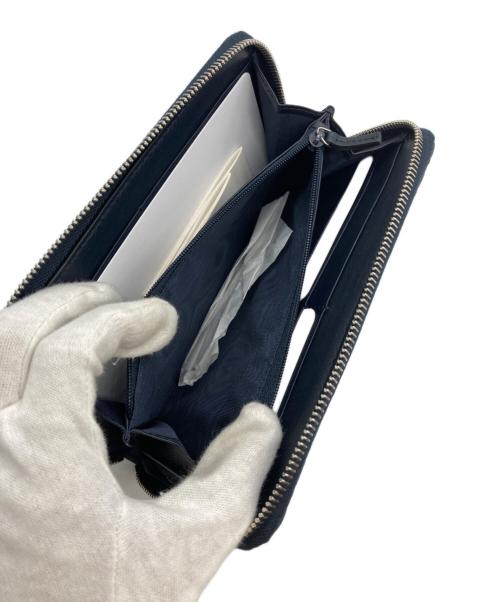 GUCCI（グッチ）GUCCI (グッチ) ラウンドジップウォレット ネイビーの古着・服飾アイテム