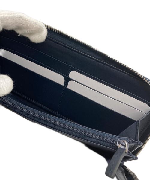 GUCCI（グッチ）GUCCI (グッチ) ラウンドジップウォレット ネイビーの古着・服飾アイテム