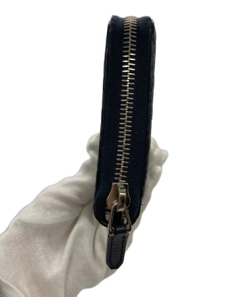 GUCCI（グッチ）GUCCI (グッチ) ラウンドジップウォレット ネイビーの古着・服飾アイテム