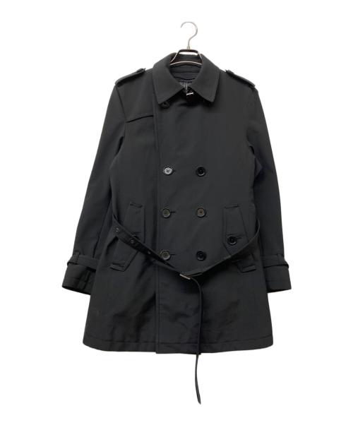 BURBERRY BLACK LABEL（バーバリーブラックレーベル）BURBERRY BLACK LABEL (バーバリーブラックレーベル) 裏地チェックライナー付きトレンチコート ブラック サイズ:Mの古着・服飾アイテム