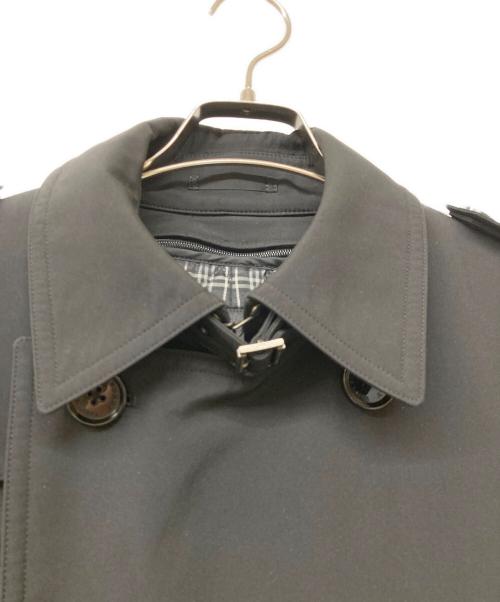 BURBERRY BLACK LABEL（バーバリーブラックレーベル）BURBERRY BLACK LABEL (バーバリーブラックレーベル) 裏地チェックライナー付きトレンチコート ブラック サイズ:Mの古着・服飾アイテム