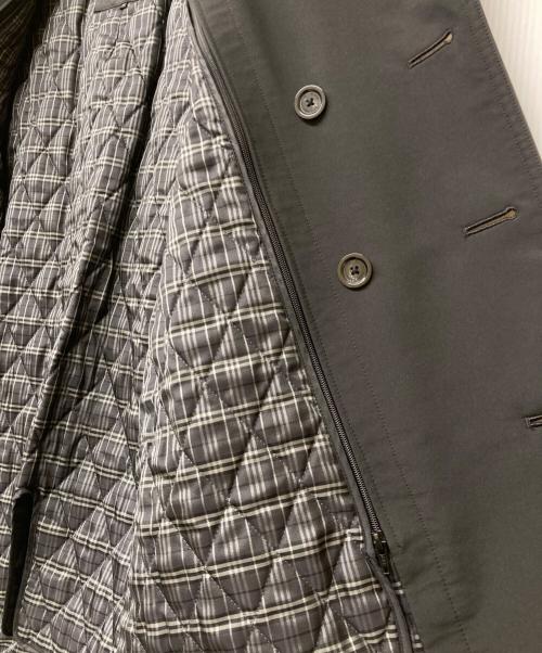 BURBERRY BLACK LABEL（バーバリーブラックレーベル）BURBERRY BLACK LABEL (バーバリーブラックレーベル) 裏地チェックライナー付きトレンチコート ブラック サイズ:Mの古着・服飾アイテム