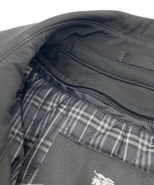 BURBERRY BLACK LABEL（バーバリーブラックレーベル）BURBERRY BLACK LABEL (バーバリーブラックレーベル) 裏地チェックライナー付きトレンチコート ブラック サイズ:Mの古着・服飾アイテム