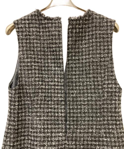 Rirandture（リランドチュール）Rirandture (リランドチュール) 25AW ツイードフレアヘムジャンスカ ブラック サイズ:2の古着・服飾アイテム