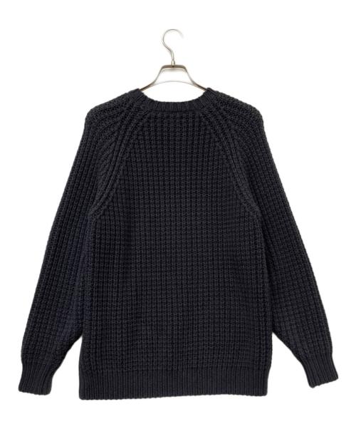 STEVEN ALAN（スティーブンアラン）STEVEN ALAN (スティーブンアラン) AIR LOGG CREW NECK LOOSE KNIT/エア ログ クルー ネック ルーズ ニット ブラック サイズ:Sの古着・服飾アイテム