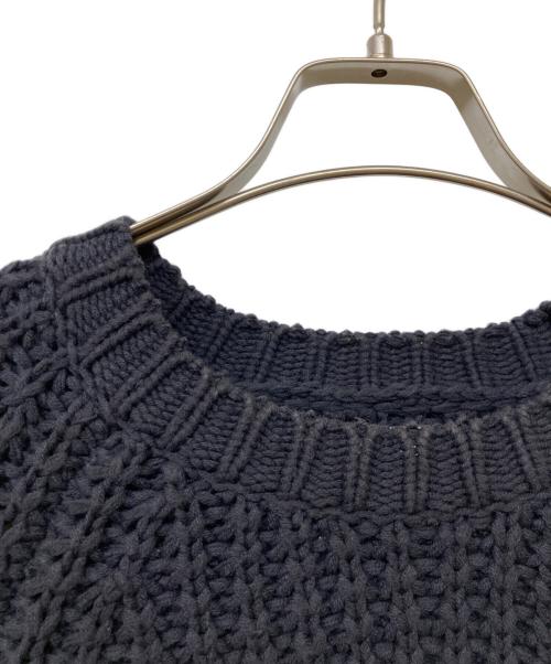 STEVEN ALAN（スティーブンアラン）STEVEN ALAN (スティーブンアラン) AIR LOGG CREW NECK LOOSE KNIT/エア ログ クルー ネック ルーズ ニット ブラック サイズ:Sの古着・服飾アイテム