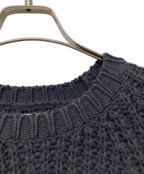 STEVEN ALAN（スティーブンアラン）STEVEN ALAN (スティーブンアラン) AIR LOGG CREW NECK LOOSE KNIT/エア ログ クルー ネック ルーズ ニット ブラック サイズ:Sの古着・服飾アイテム
