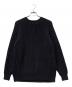 STEVEN ALAN（スティーブンアラン）の古着「AIR LOGG CREW NECK LOOSE KNIT/エア ログ クルー ネック ルーズ ニット」｜ブラック