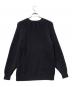 STEVEN ALAN (スティーブンアラン) AIR LOGG CREW NECK LOOSE KNIT/エア ログ クルー ネック ルーズ ニット ブラック サイズ:S：5000円