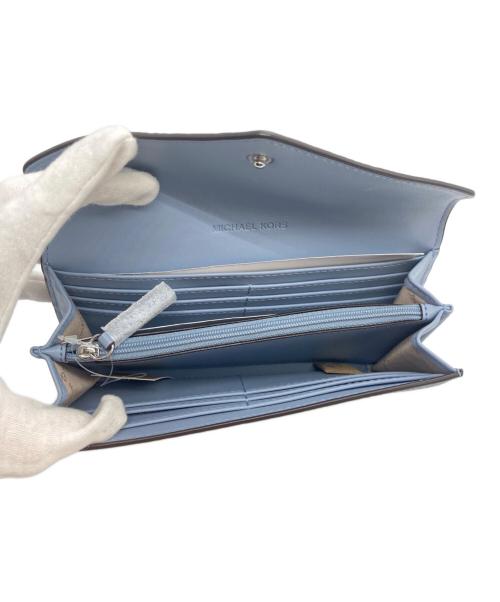 MICHAEL KORS（マイケル・コース）MICHAEL KORS (マイケル・コース) JET SET TRAVEL コンチネンタル ウォレット ブルー 未使用品の古着・服飾アイテム
