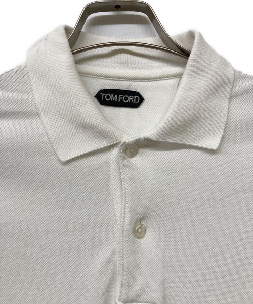 TOM FORD（トムフォード）TOM FORD (トムフォード) ポロシャツ ホワイト サイズ:SIZE 44の古着・服飾アイテム