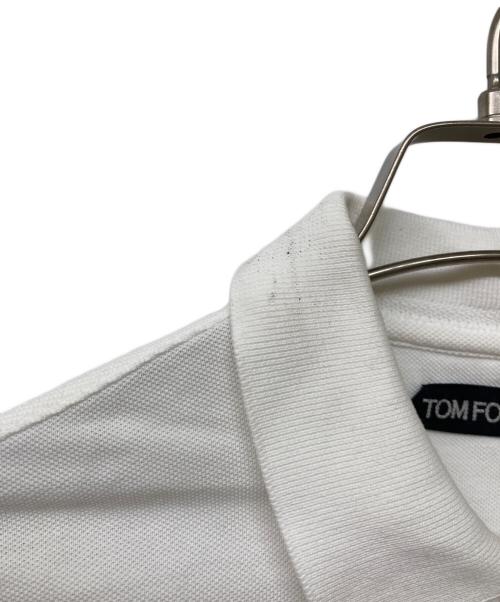 TOM FORD（トムフォード）TOM FORD (トムフォード) ポロシャツ ホワイト サイズ:SIZE 44の古着・服飾アイテム