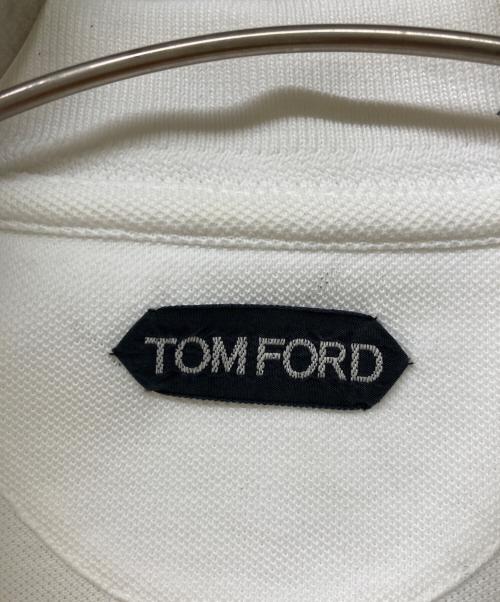 TOM FORD（トムフォード）TOM FORD (トムフォード) ポロシャツ ホワイト サイズ:SIZE 44の古着・服飾アイテム