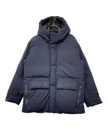 BEAUTY&YOUTH（ビューティーアンドユース）の古着「小松マテーレ” フォルム アライドダウンジャケット」｜ネイビー