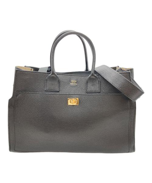 Manuel MILANO（マニュエルミラノ）Manuel MILANO (マニュエルミラノ) IENA (イエナ) 23AW 別注ゴールドモチーフバッグ ブラックの古着・服飾アイテム