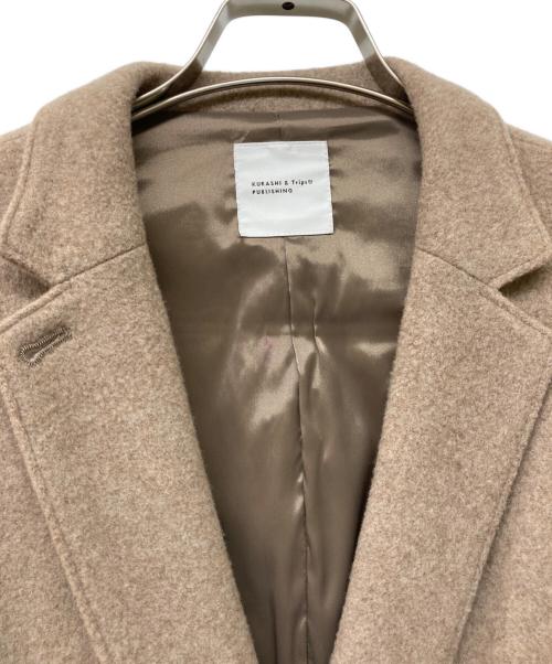 kurashi&trips publishing（クラシアンドトリップス パブリッシング）kurashi&trips publishing (クラシアンドトリップス パブリッシング) 3WAYアレンジ襟のかろやかチェスターコート ブラウン サイズ:不明の古着・服飾アイテム