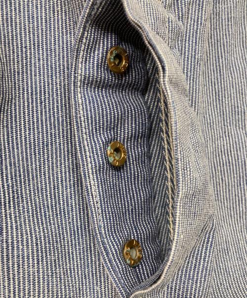 LEE（リー）LEE (リー) USA製 70s ヴィンテージヒッコリーオーバーオール ブルー サイズ:不明の古着・服飾アイテム