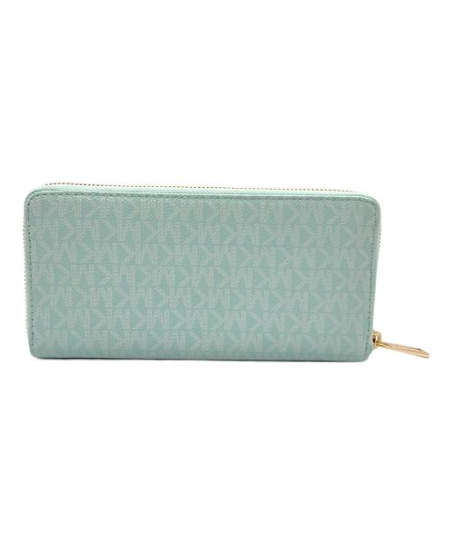 MICHAEL KORS（マイケル・コース）MICHAEL KORS (マイケル・コース) ラウンドジップウォレット ブルーの古着・服飾アイテム