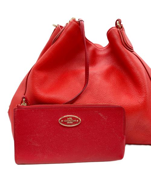 COACH（コーチ）COACH (コーチ) EDIE SHOULDER BAG レッドの古着・服飾アイテム