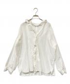 journal standard luxeジャーナルスタンダード ラックス）の古着「24SS CLシャンブレー フリルブラウス」｜ホワイト