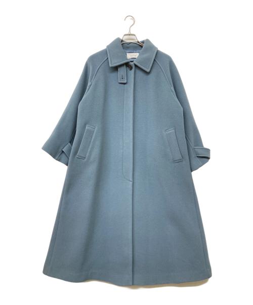 FRAY ID（フレイ アイディー）FRAY ID (フレイ アイディー) バルマカンロングコート ブルー サイズ:Sの古着・服飾アイテム