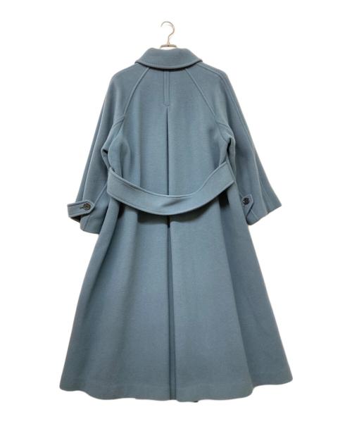 FRAY ID（フレイ アイディー）FRAY ID (フレイ アイディー) バルマカンロングコート ブルー サイズ:Sの古着・服飾アイテム