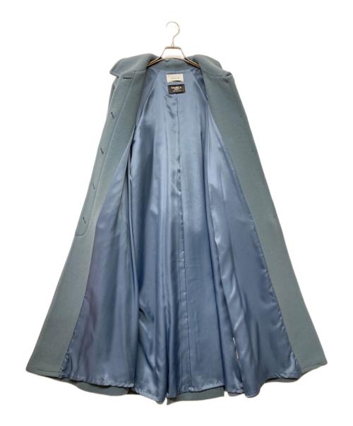 FRAY ID（フレイ アイディー）FRAY ID (フレイ アイディー) バルマカンロングコート ブルー サイズ:Sの古着・服飾アイテム