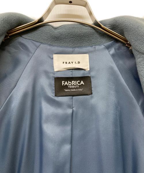 FRAY ID（フレイ アイディー）FRAY ID (フレイ アイディー) バルマカンロングコート ブルー サイズ:Sの古着・服飾アイテム