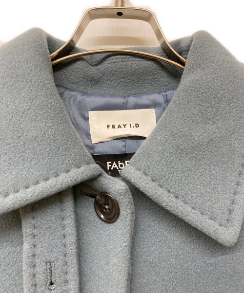 FRAY ID（フレイ アイディー）FRAY ID (フレイ アイディー) バルマカンロングコート ブルー サイズ:Sの古着・服飾アイテム