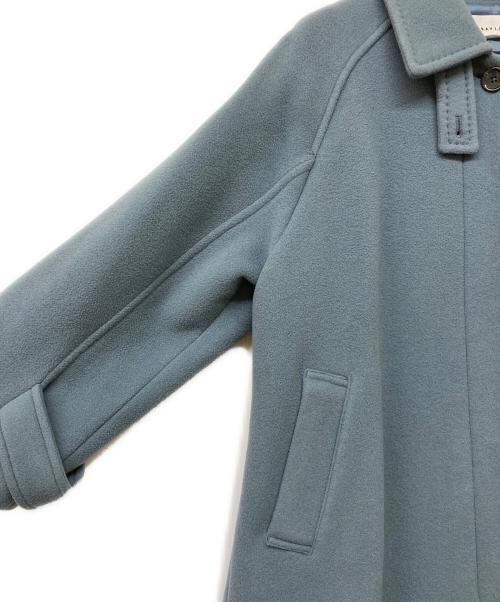 FRAY ID（フレイ アイディー）FRAY ID (フレイ アイディー) バルマカンロングコート ブルー サイズ:Sの古着・服飾アイテム