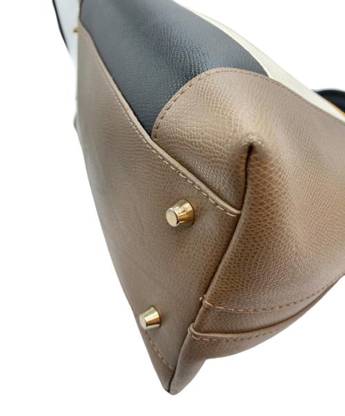 FURLA（フルラ）FURLA (フルラ) パイパーショルダーバッグ ブラウン×イエローの古着・服飾アイテム