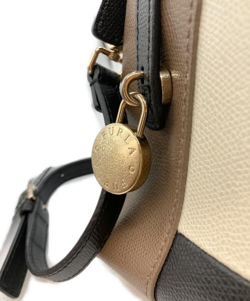 FURLA（フルラ）FURLA (フルラ) パイパーショルダーバッグ ブラウン×イエローの古着・服飾アイテム
