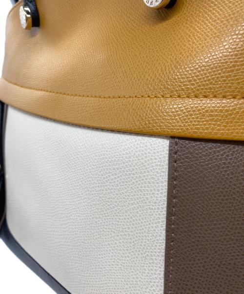 FURLA（フルラ）FURLA (フルラ) パイパーショルダーバッグ ブラウン×イエローの古着・服飾アイテム